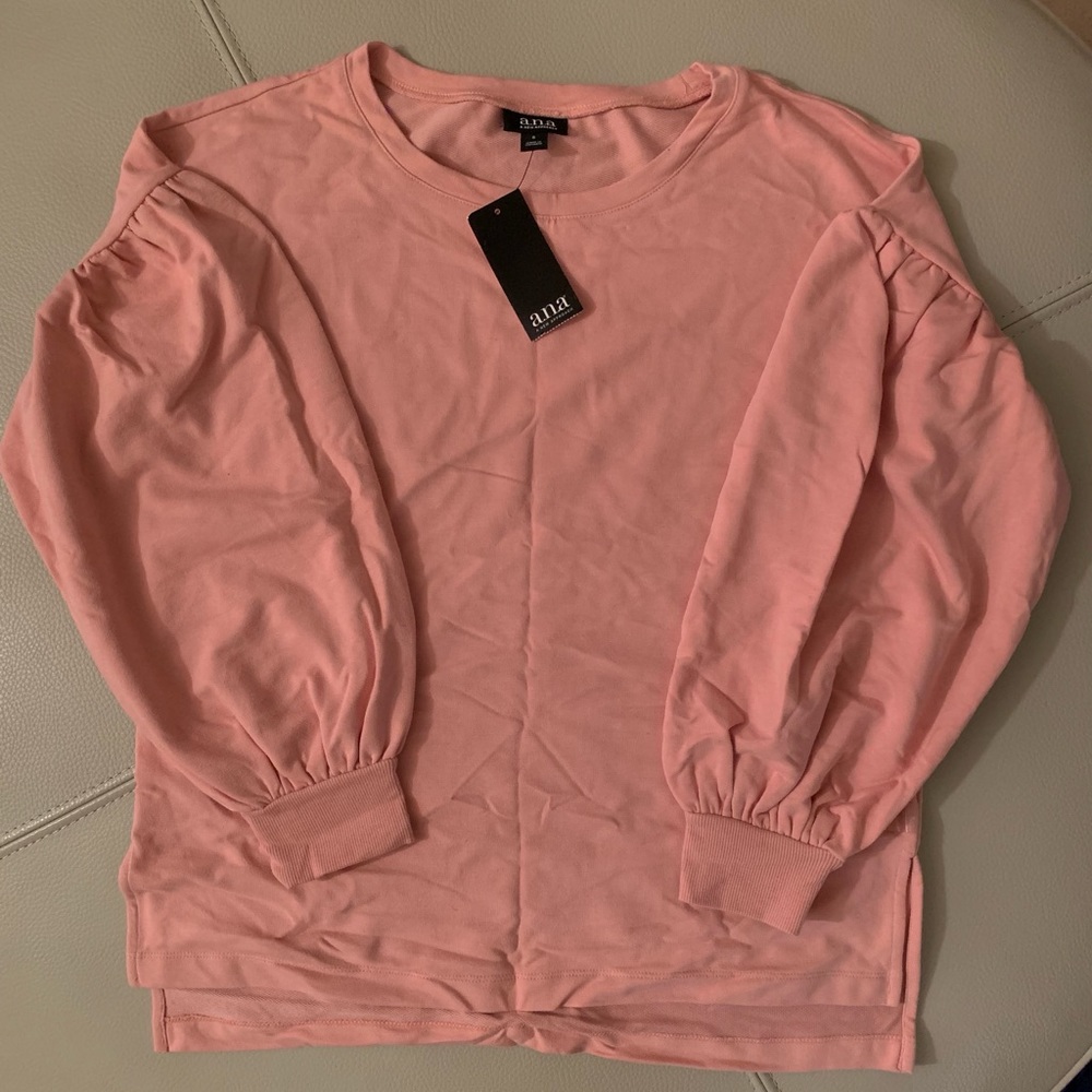 NWT—a.n.a. Oversized blush colored sweater with balloon sleeves.